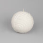 G Decor Wool Ball Detailed Lacquered Ball Candles, thumbnail 4 of 5
