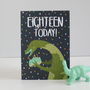 18th Birthday Dinosaur Card, thumbnail 2 of 4