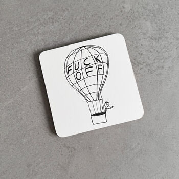F*Ck Off Coaster – David Shrigley Funny Art Design, 2 of 5