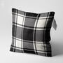 Gingham Cushion Cover With Black And White, thumbnail 3 of 7