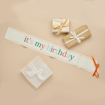 Colourful It's My Birthday Sash, 2 of 2