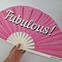 Fabulous Giant Bamboo Hand Clack Fan, thumbnail 1 of 2