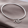 Personalised Letter Charm Bangle, thumbnail 1 of 6