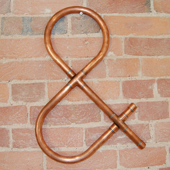 Copper Decorative Letters And Symbols Wall Art, 10 of 12