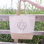 Personalised Jute Narwhal Tote Bag, thumbnail 1 of 6