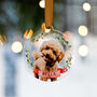 Personalised Puppy Dog's First Christmas Decoration, thumbnail 5 of 6
