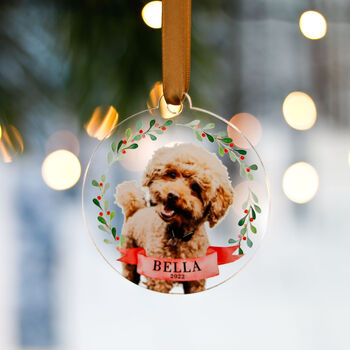 Personalised Puppy Dog's First Christmas Decoration, 5 of 6