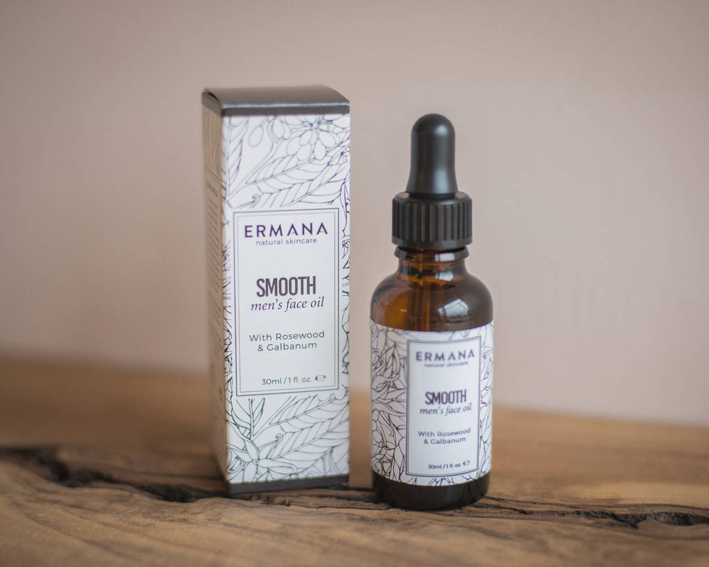 Smooth Mens Face Oil By Ermana Natural Skincare