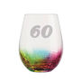 Personalised Rainbow Glass Tumbler 60th Birthday, thumbnail 3 of 3