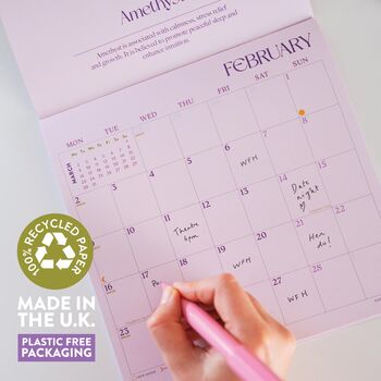 2026 Wall Calendar | Crystals, 7 of 7