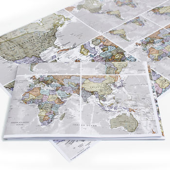 Classic World Map Wrapping Paper, 3 of 3