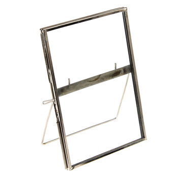Silver Brass Photo Frames Free Standing, 4 of 9