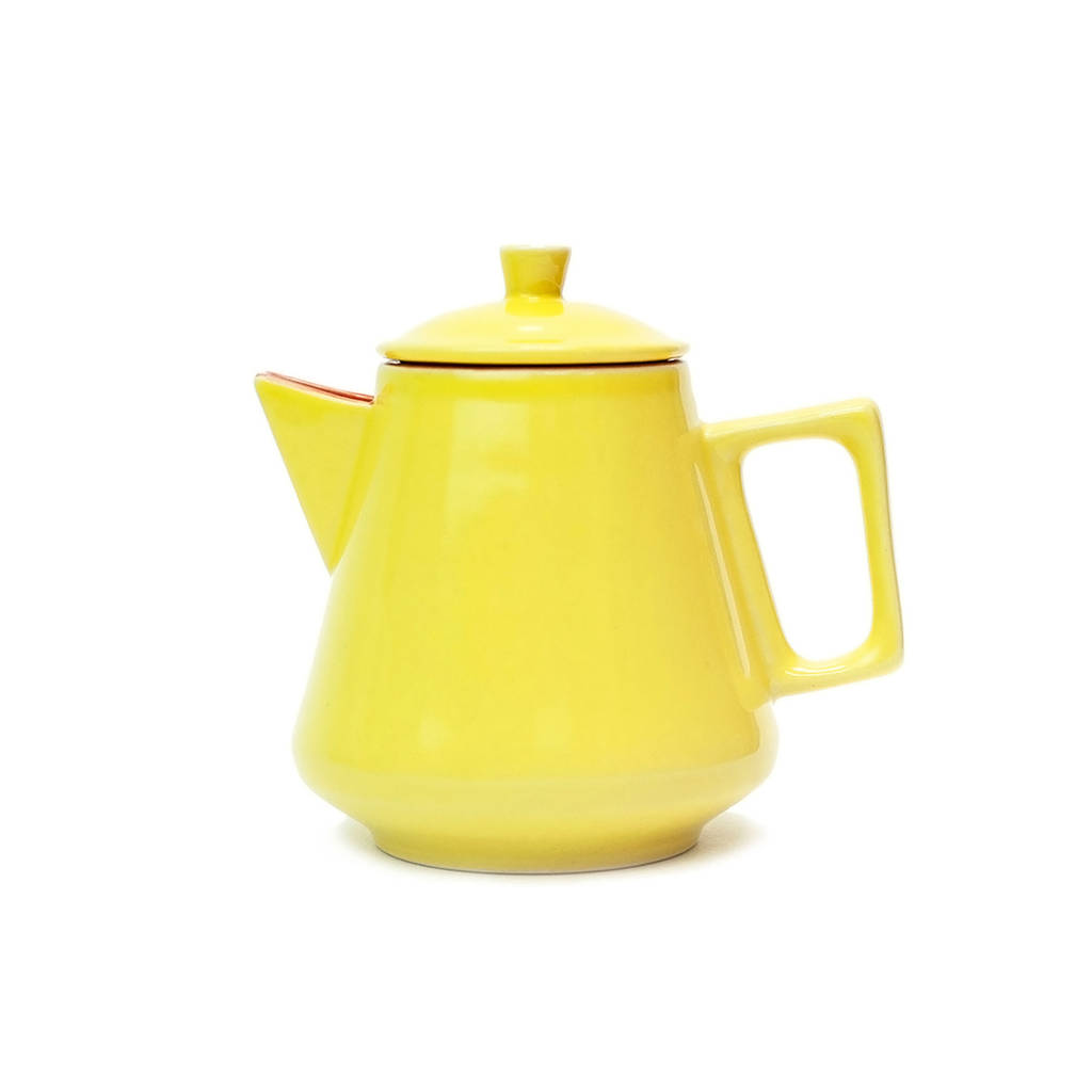 Ceramic Citrus Yellow Teapot By Nom Living