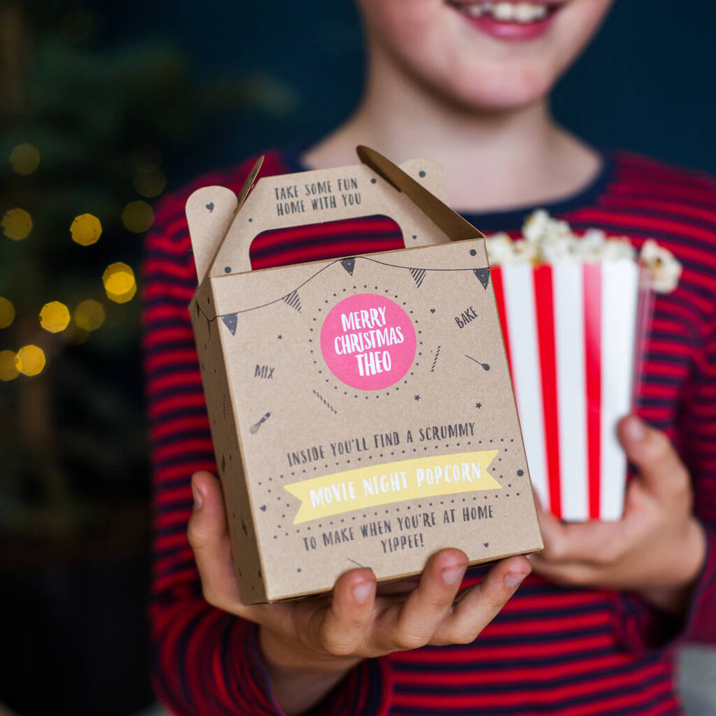 Christmas Movie Night Popcorn Kit By Craft &amp; Crumb | notonthehighstreet.com