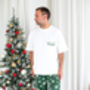 Family Christmas Green Snowflake Personalised Pyjamas, thumbnail 9 of 12