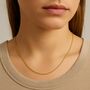 9ct Yellow Gold Heavy Diamond Cut Curb Chain – 16in To 22in, thumbnail 3 of 10