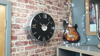 Large Drum Wall Clock 15 Inch, 2 of 8