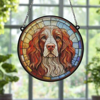 Cocker Spaniel Stained Glass Effect Suncatcher, 5 of 6