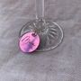 Personalised Teal Star Wine Glass Charm, thumbnail 2 of 5