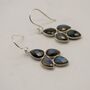 Handmade Labradorite Sterling Silver Earrings, thumbnail 2 of 10