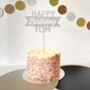 Personalised Happy Birthday Glitter Cake Topper, thumbnail 5 of 5