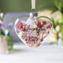Engagement Floral Glass Bauble Hanging Decoration, thumbnail 2 of 12