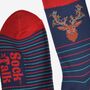 Men's Bamboo Socks Stag Party Stripe Navy, thumbnail 4 of 5