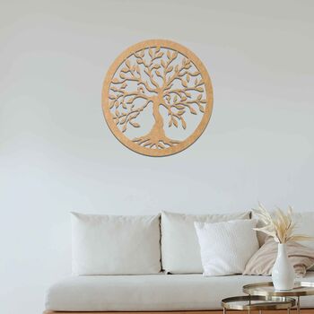 Tree Of Life Wooden Art Housewarming Room Decor, 6 of 9