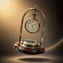 Personalised Bronze 4th Anniversary Desk Clock With Compass, thumbnail 4 of 12