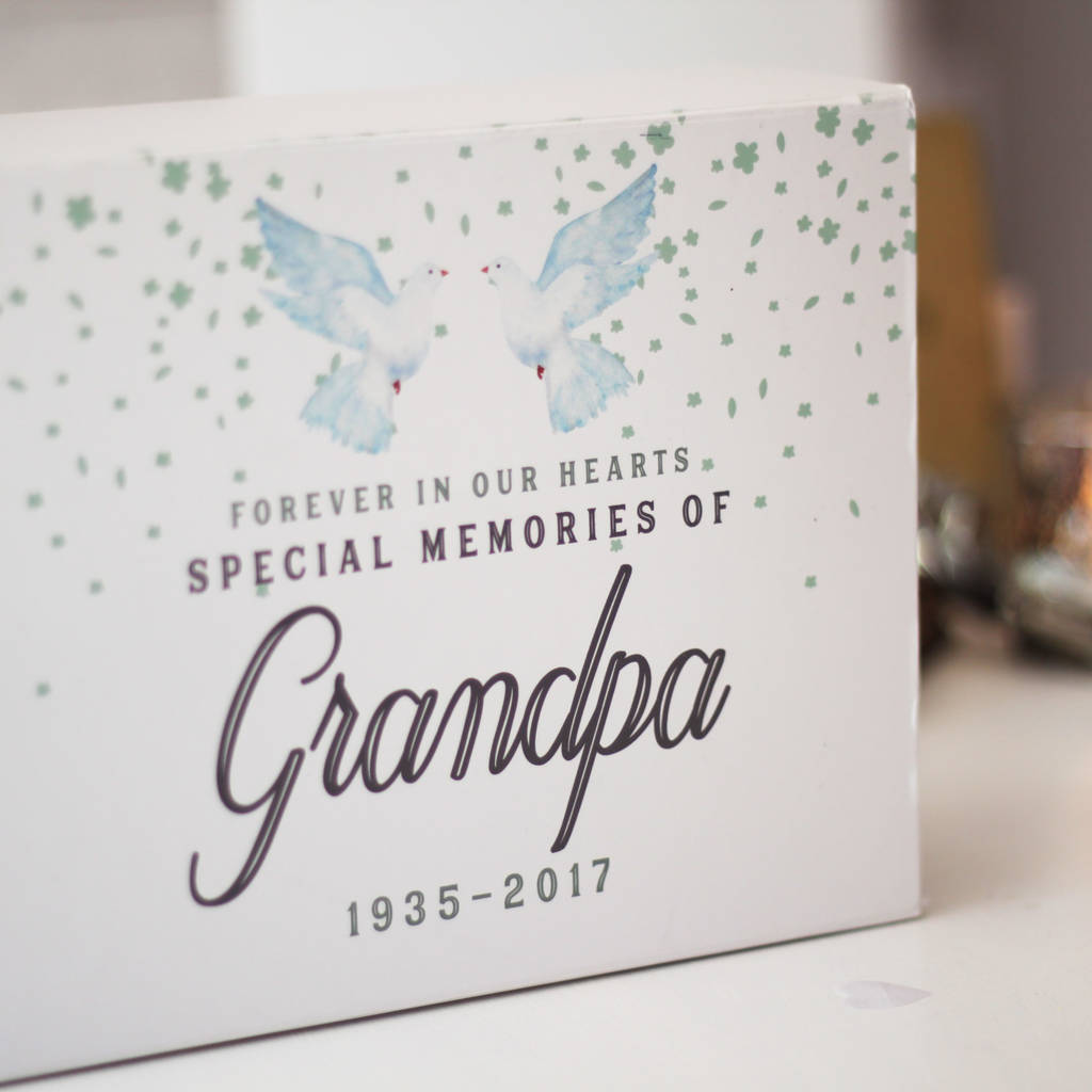 Personalised Memorial Keepsake Box By Lou Brown Designs