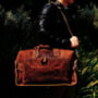 Genuine Leather Front Pocket Weekender, thumbnail 3 of 11