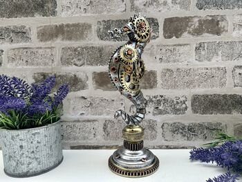 Intricate Steampunk Seahorse Ornament – Figurine, 8 of 10