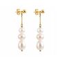 Timeless Three Pearl Drop Earrings, thumbnail 5 of 7