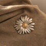 Statement Daisy Gold And Silver Brooch, thumbnail 1 of 8