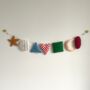 Handmade Shapes Felt Garland For Child's Room, thumbnail 5 of 5