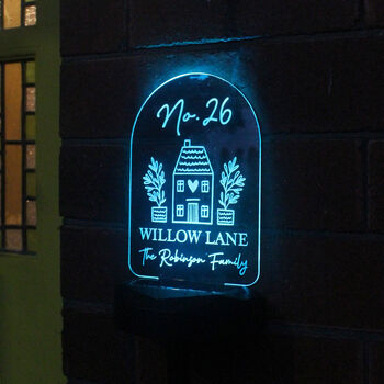 Personalised 'Home' Outdoor Solar Light, 4 of 4