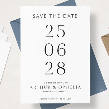Personalised Save The Date Cards, 3 of 7