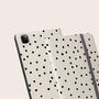 Polka Dots Vegan Leather iPad Pro Folio Case, thumbnail 1 of 7