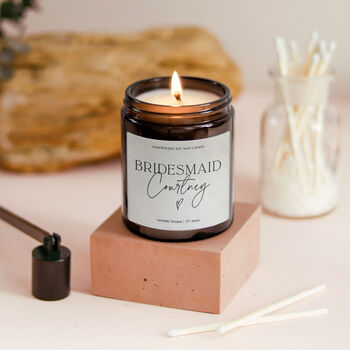 Personalised Bridesmaid Or Maid Of Honour Luxury Candle, 8 of 10