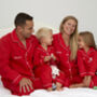 Men's Personalised Red Cotton Pyjamas, thumbnail 3 of 4