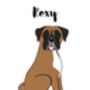 Boxer Dog Personalised Name And Personality Print, thumbnail 3 of 3