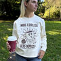 More Espresso Less Depresso Slogan Sweatshirt, thumbnail 3 of 6