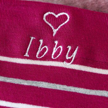 Women's Personalised Bamboo Valentine's Heart Socks, 6 of 7