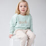 Spring Personalised Bold Name Embroidered Sweatshirt, thumbnail 1 of 10