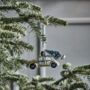 Hanging Vintage Gold Car Christmas Tree Decoration, thumbnail 1 of 4