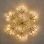 Hanging Gold LED Snowflake, thumbnail 3 of 3