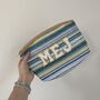 Personalised Chevron Zig Zag Clutch Pouch Cosmetic Bag, thumbnail 3 of 9