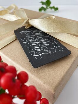 Black Merry Christmas Luxe Gift Tags, 3 of 6