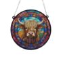 Highland Cow Stained Glass Effect Suncatcher, thumbnail 6 of 6