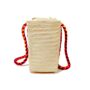 Seranna Natural Patterned Handwoven Basket Bag, thumbnail 3 of 7